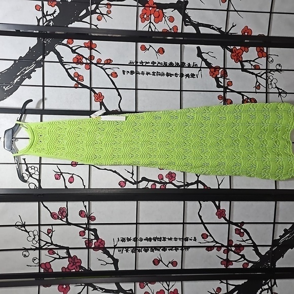 House of Harlow 1960 Lime Crochet Maxi Dress XS NWT - Picture 2 of 13